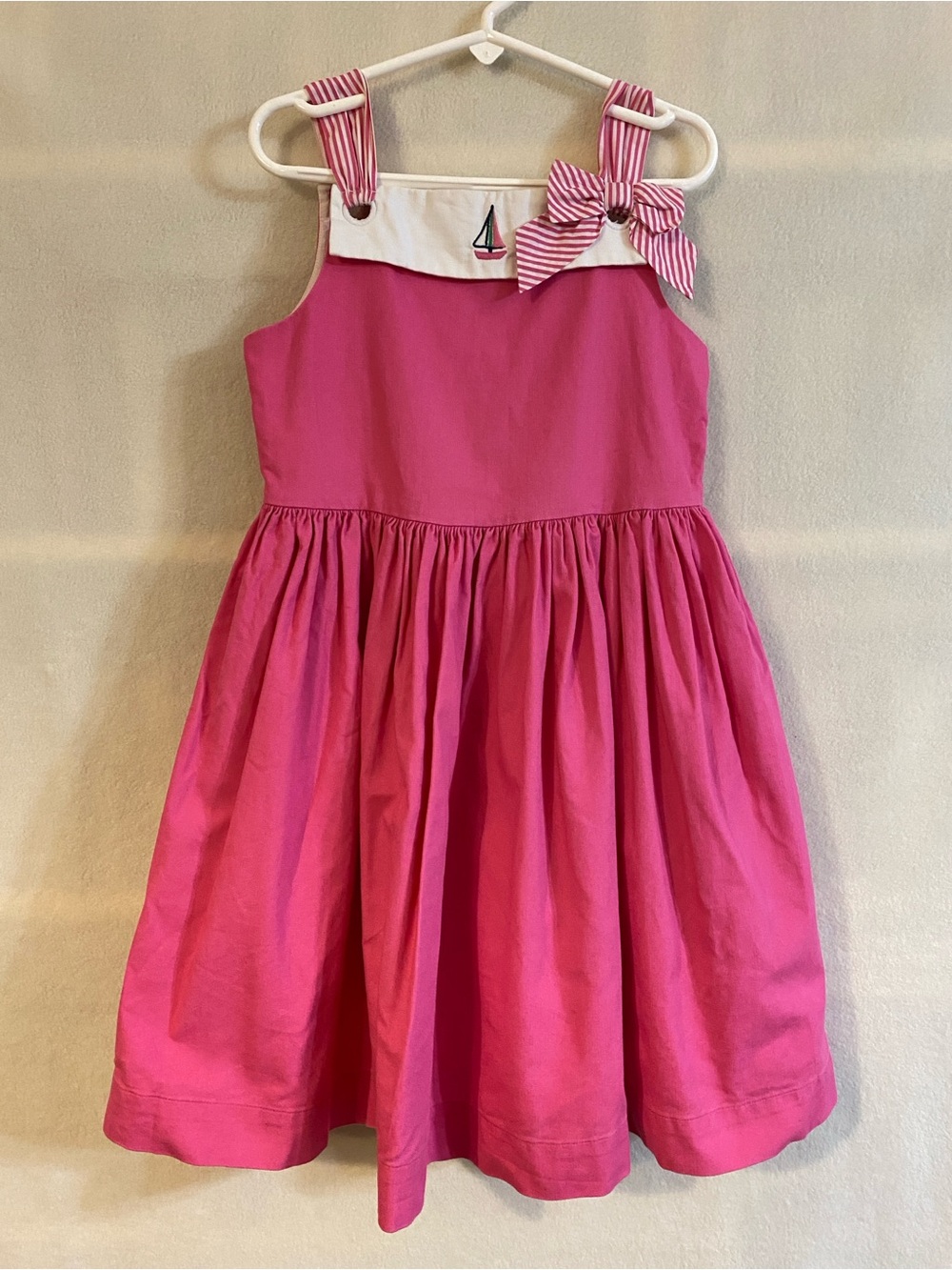 Janie and Jack Sail Away 2012 pink sleeveless Bow Sailboat Dress